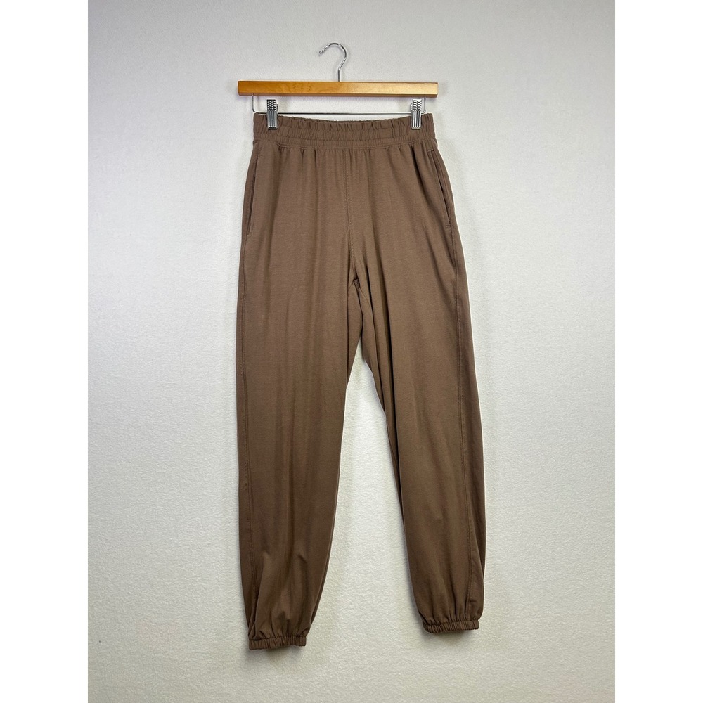 Athletic Works Women's Brown Jogger Sweatpants XS‎ Elastic Waist Pockets